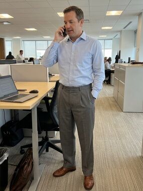 Jos A Bank Gray Dress Pants